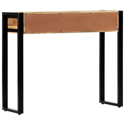 Table Console 90 X 30 X 75 Cm Bois De Manguier Massif