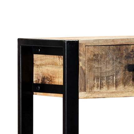 Table Console 90 X 30 X 75 Cm Bois De Manguier Massif