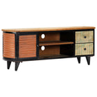 Meuble Tv 120X30X45 Cm Bois De Récupération Massif