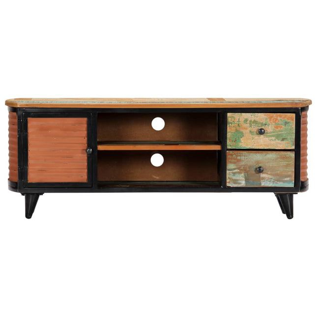 Meuble Tv 120X30X45 Cm Bois De Récupération Massif
