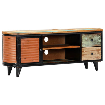 Meuble Tv 120X30X45 Cm Bois De Récupération Massif