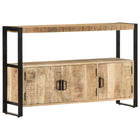 Armoire Latérale 120X30X75 Cm Bois De Manguier Solide