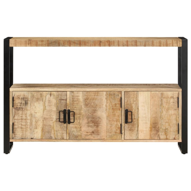 Armoire Latérale 120X30X75 Cm Bois De Manguier Solide