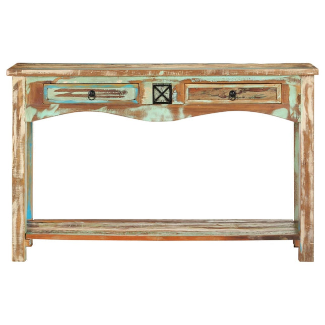 Table Console 120X40X75 Cm Bois Solide De Récupération