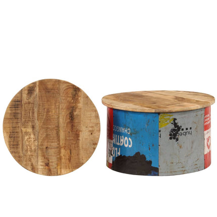 Tables Basses 2 Pcs Bois Solide De Manguier