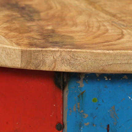 Tables Basses 2 Pcs Bois Solide De Manguier