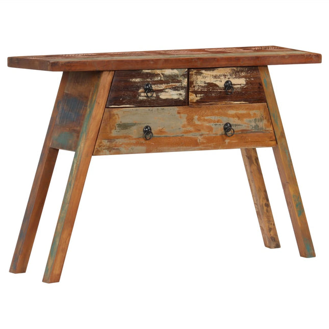 Table Console 110X30X75 Cm Bois Solide De Récupération