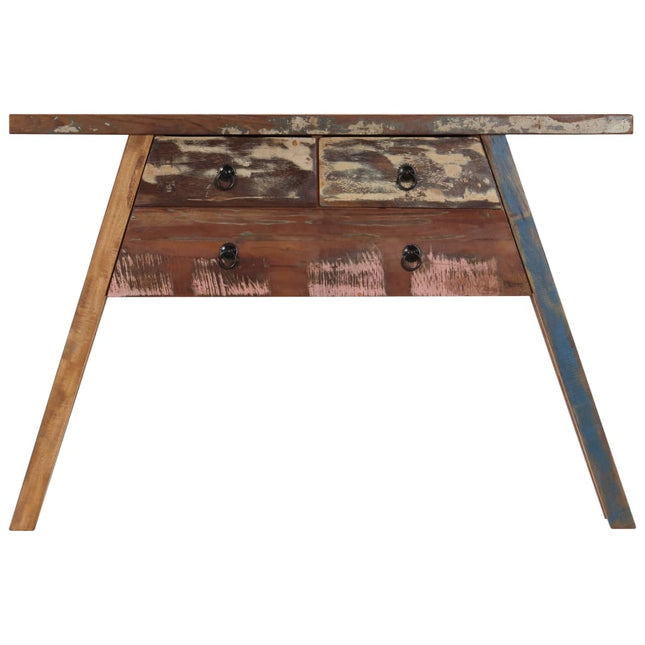 Table Console 110X30X75 Cm Bois Solide De Récupération