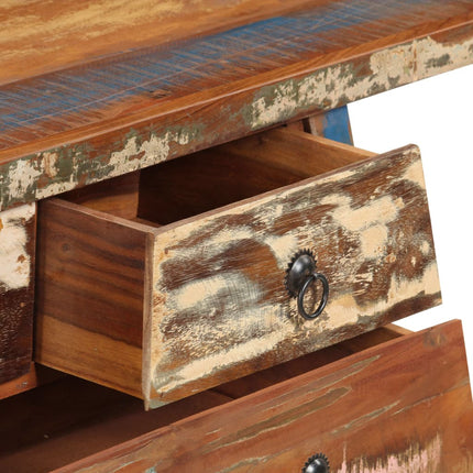 Table Console 110X30X75 Cm Bois Solide De Récupération