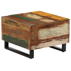 Table Basse 50 X 50 X 35 Cm Bois De Récupération Massif
