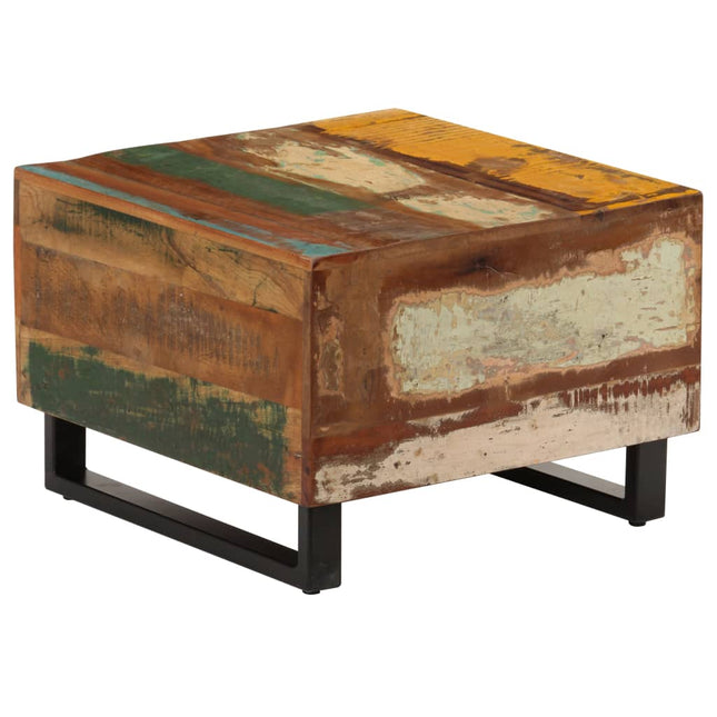 Table Basse 50 X 50 X 35 Cm Bois De Récupération Massif
