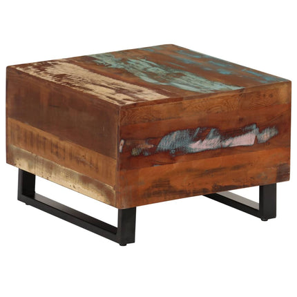 Table Basse 50 X 50 X 35 Cm Bois De Récupération Massif