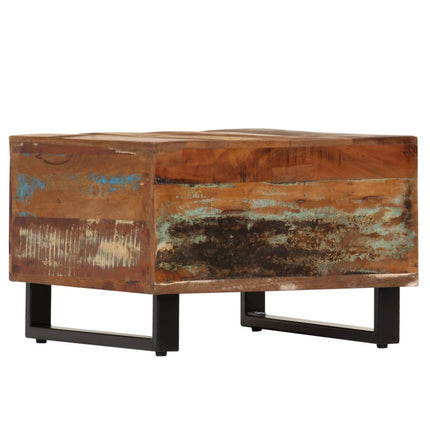 Table Basse 50 X 50 X 35 Cm Bois De Récupération Massif