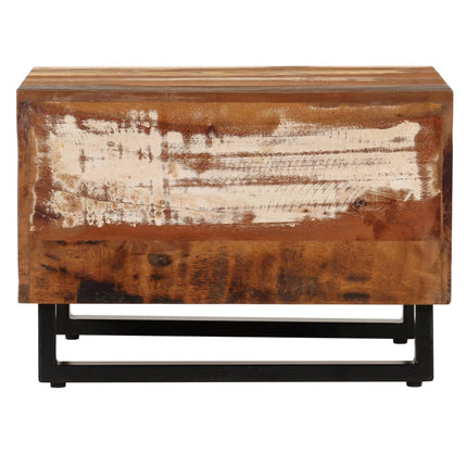Table Basse 50 X 50 X 35 Cm Bois De Récupération Massif