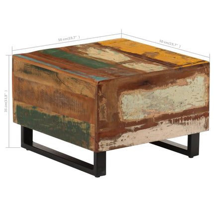 Table Basse 50 X 50 X 35 Cm Bois De Récupération Massif