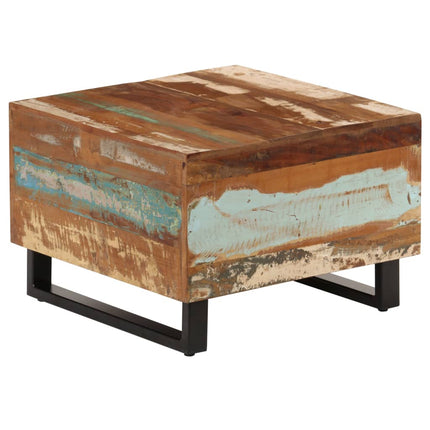 Table Basse 50 X 50 X 35 Cm Bois De Récupération Massif