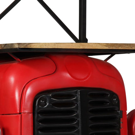 Cave À Vin Tracteur 49X31X172 Cm Bois Massif De Manguier Rouge
