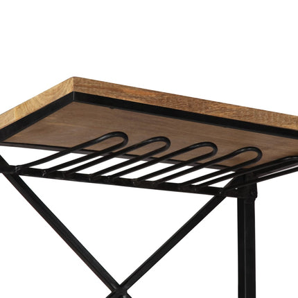 Cave À Vin Tracteur 49X31X172 Cm Bois Massif De Manguier Rouge