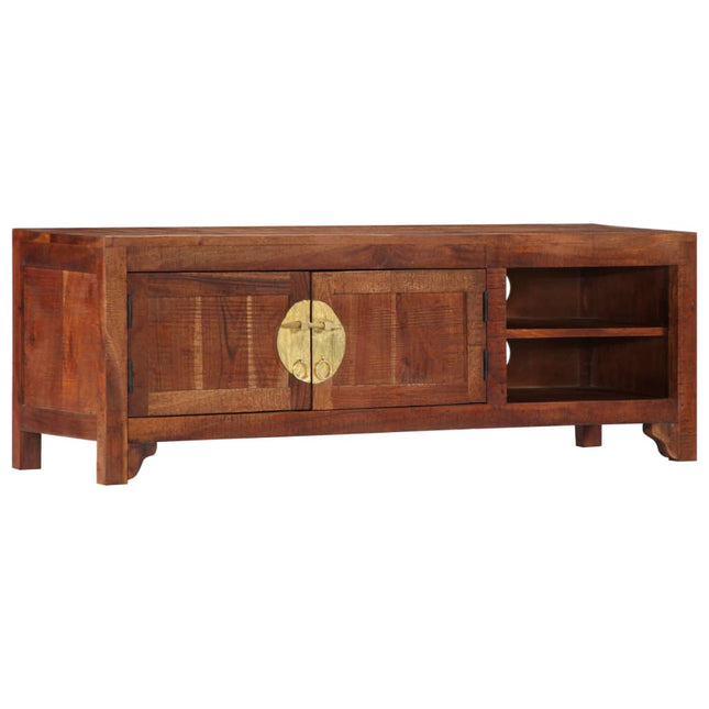 Meuble Tv 120X30X40 Cm Bois D'acacia Massif