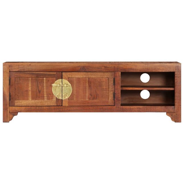 Meuble Tv 120X30X40 Cm Bois D'acacia Massif