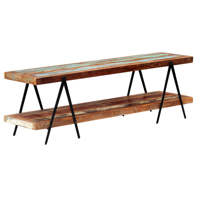 Meuble Tv 160X40X50 Cm Bois Solide De Manguier