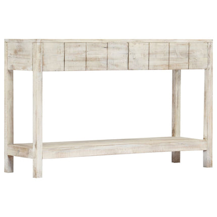 Table Console 120 X 35 X 75 Cm Bois De Manguier Massif