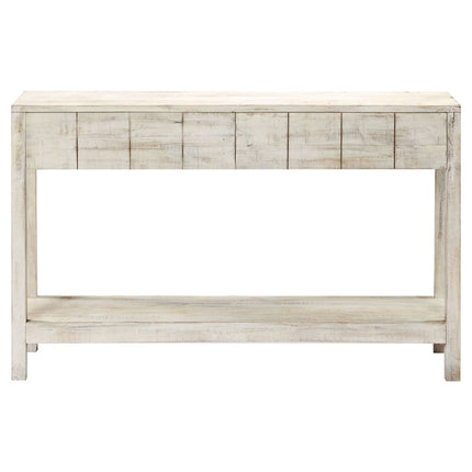 Table Console 120 X 35 X 75 Cm Bois De Manguier Massif