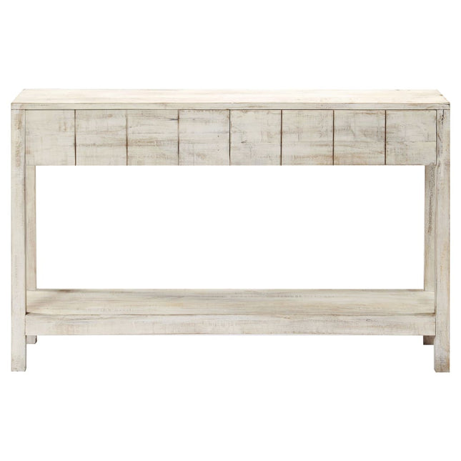 Table Console 120 X 35 X 75 Cm Bois De Manguier Massif