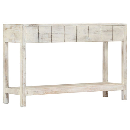 Table Console 120 X 35 X 75 Cm Bois De Manguier Massif