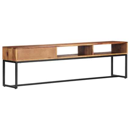 Meuble Tv 160X30X45 Cm Bois De Sesham Massif Marron