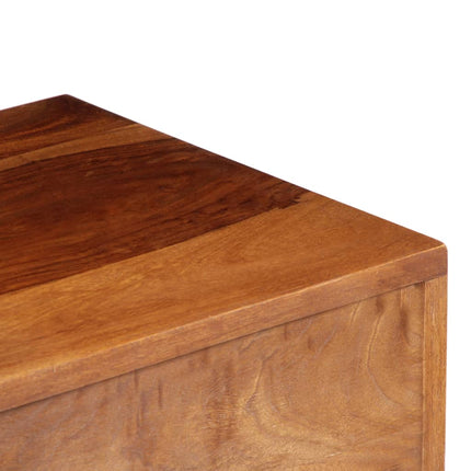 Meuble Tv 160X30X45 Cm Bois De Sesham Massif Marron