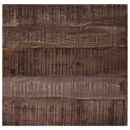 Table Basse 50X50X35 Cm Bois De Manguier Massif Marron