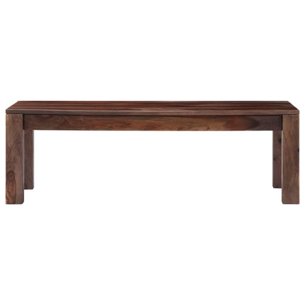 Table Basse Gris 110X50X35 Cm Bois Massif