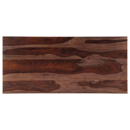 Table Basse Gris 110X50X35 Cm Bois Massif
