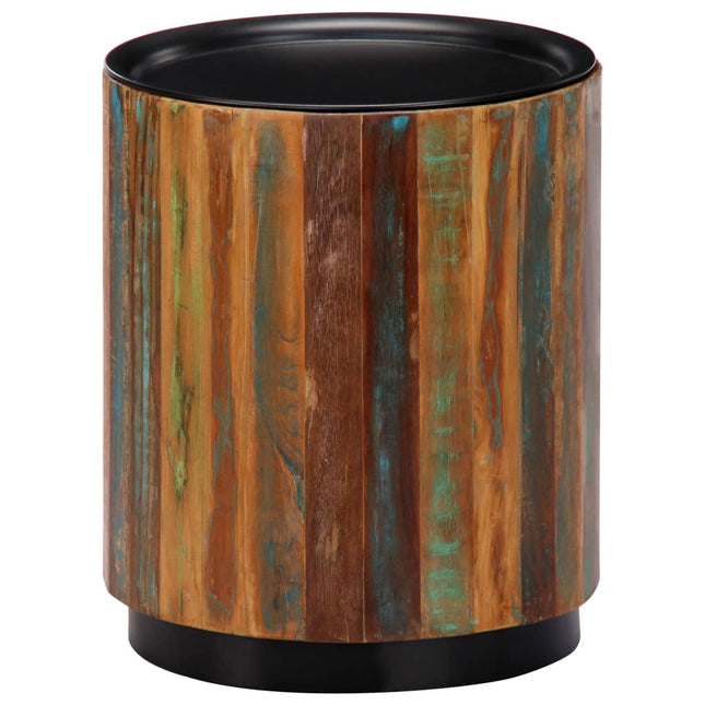 Table Basse Bois Massif Et Acier 68 Cm