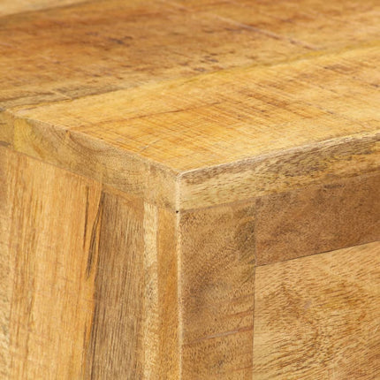 Armoire À Chaussures 86X35X55 Cm Bois De Manguier Solide