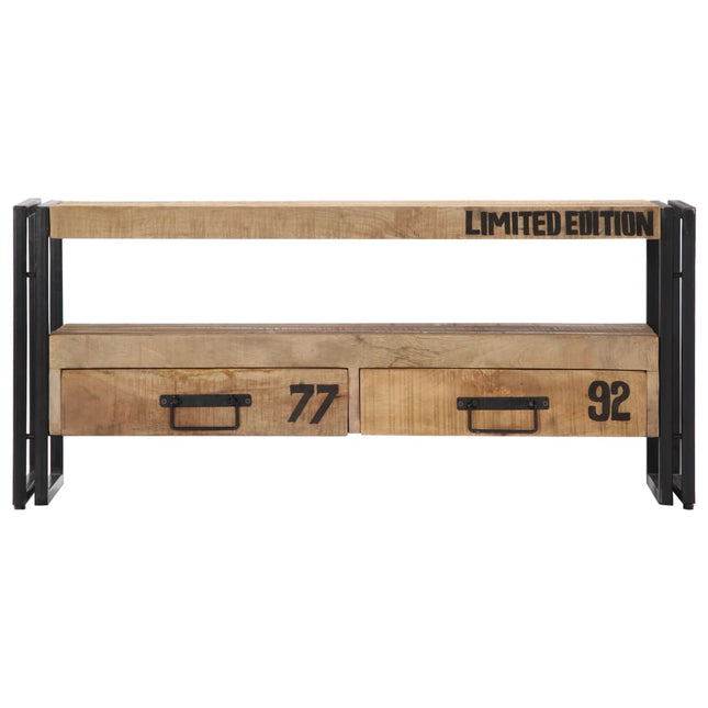 Meuble Tv 100X30X45 Cm Bois De Manguier Massif