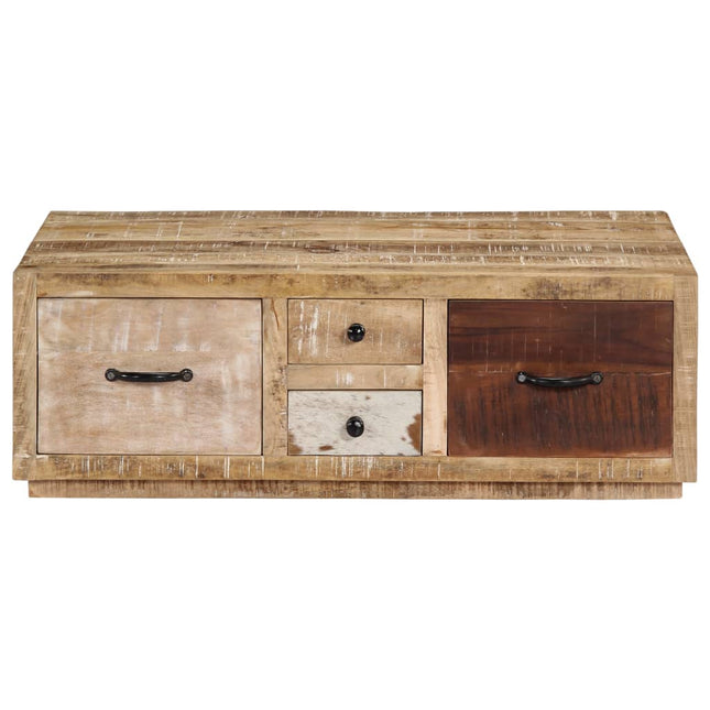 Table Basse 90X60X30 Cm Bois De Manguier Massif