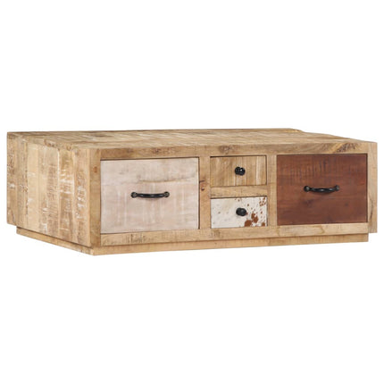 Table Basse 90X60X30 Cm Bois De Manguier Massif