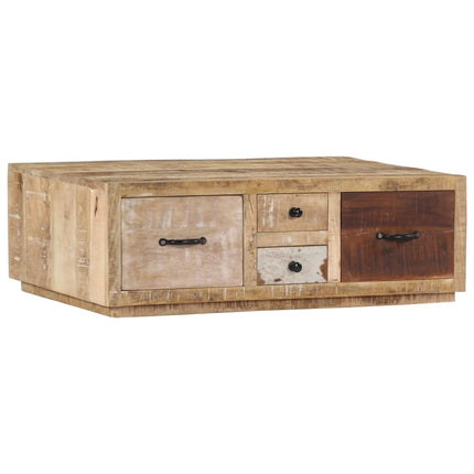 Table Basse 90X60X30 Cm Bois De Manguier Massif