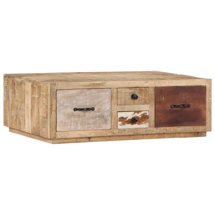 Table Basse 90X60X30 Cm Bois De Manguier Massif