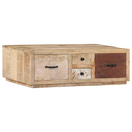 Table Basse 90X60X30 Cm Bois De Manguier Massif