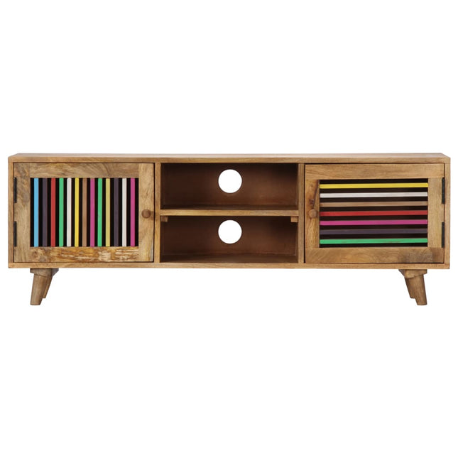 Meuble Tv 120X30X40 Cm Bois Massif De Manguier