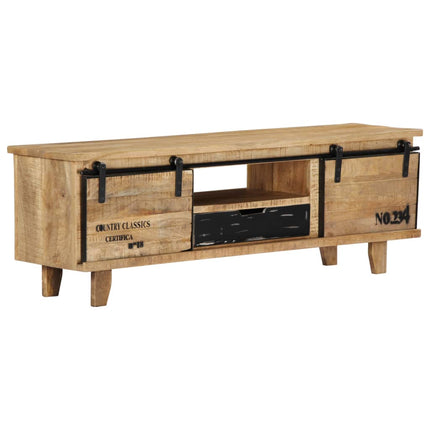 Meuble Tv 120X30X40 Cm Bois Massif De Manguier