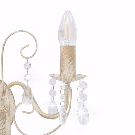 Applique Murale À Perles Antique 2 Ampoules E14