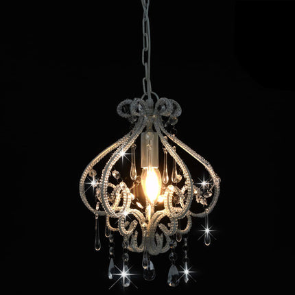 Plafonnier Avec Perles Rond E14