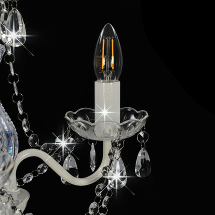 Lustre Avec Perles Rond 3 X E14