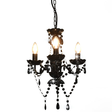 Lustre Avec Perles Rond 3 X E14