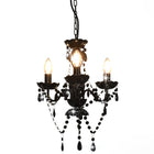 Lustre Avec Perles Rond 3 X E14