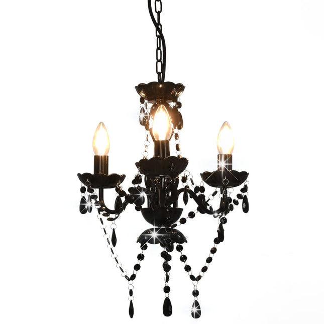 Lustre Avec Perles Rond 3 X E14
